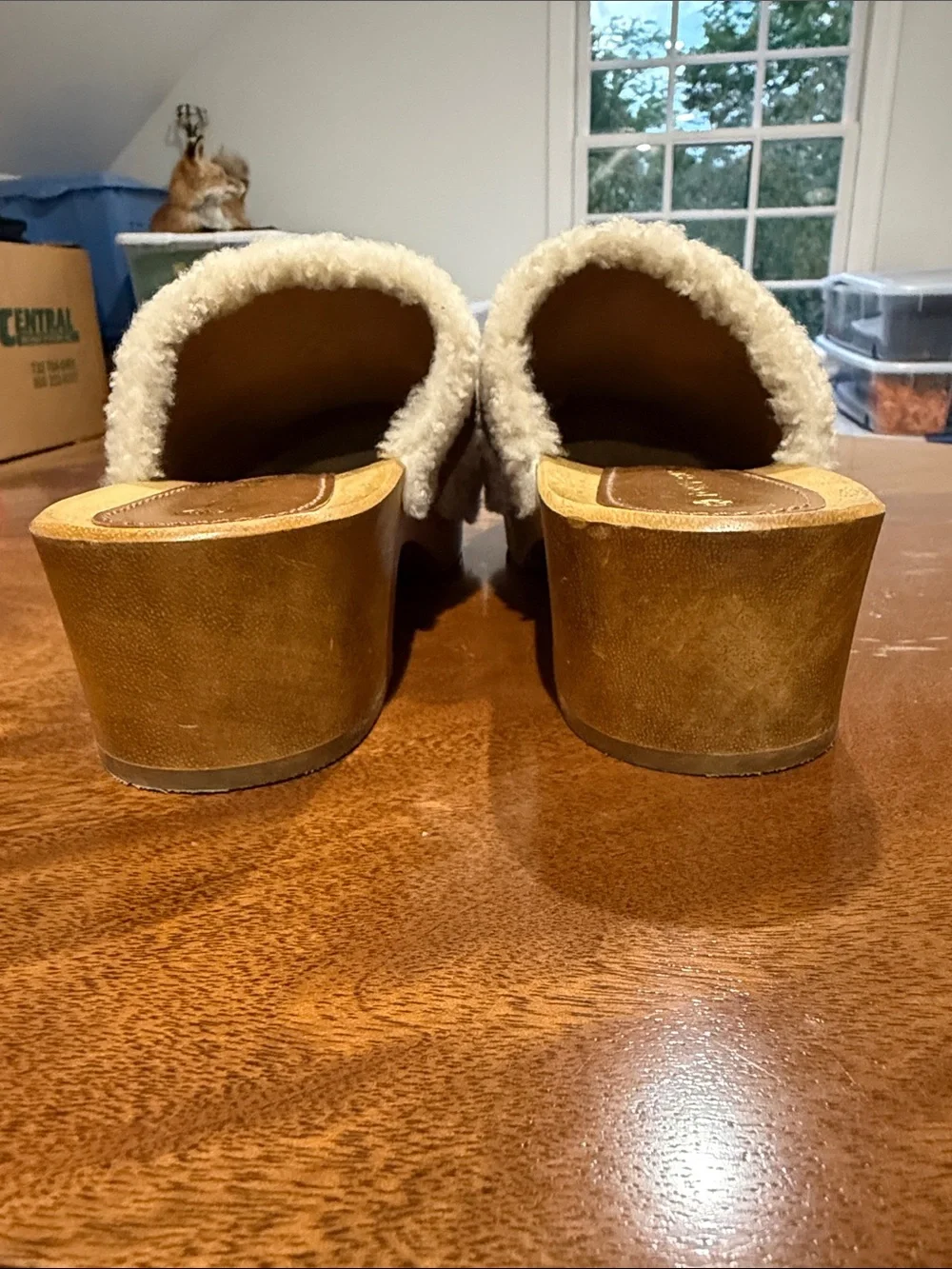 Tory Burch Jessa Shesarling Clogs